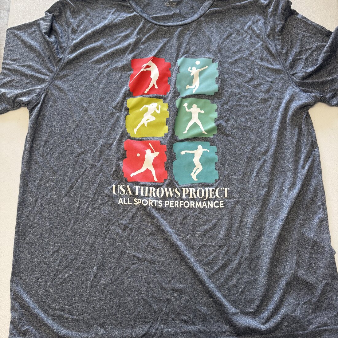 All-Sports Performance Tee — Charcoal